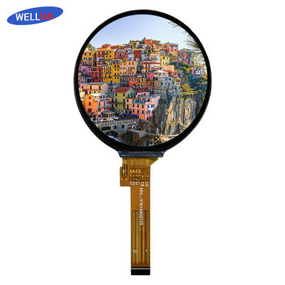 high brightness Round LCD Display WellDa Circular LCD Screen