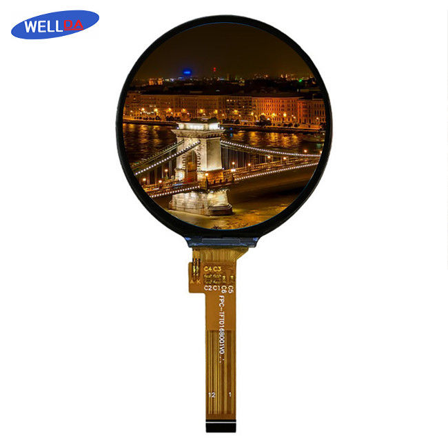 White LED Round LCD Display Integrated Knob Panel For Smart Products