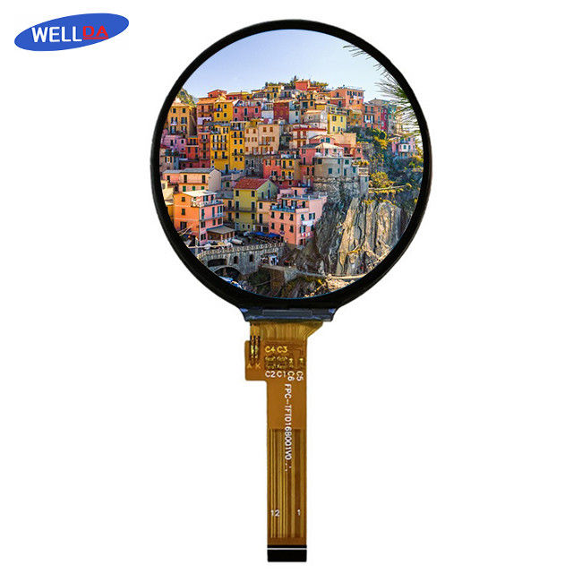 high brightness Round LCD Display WellDa Circular LCD Screen